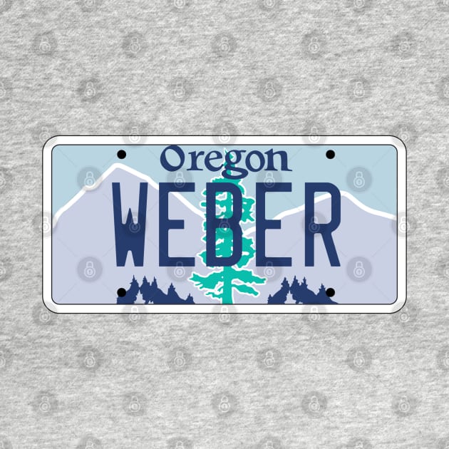 Oregon Weber grill Vanity license plate by zavod44